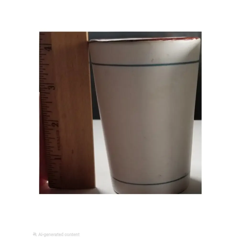 Vintage Gmundner Keramik Austria Hand Painted Folk Art Tumblers Set of 3
